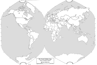 USA/World Outline Map