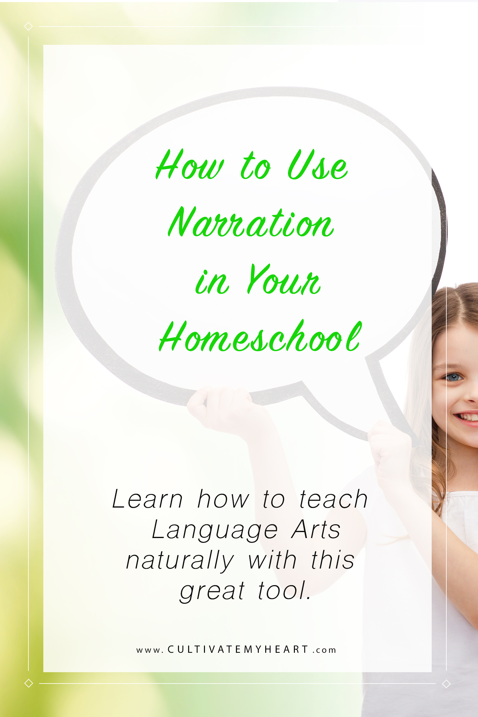 How can you teach Language Arts naturally in your homeschool? By using tools like narration. Learn how as you explore the benefits of this simple, but effective learning method.