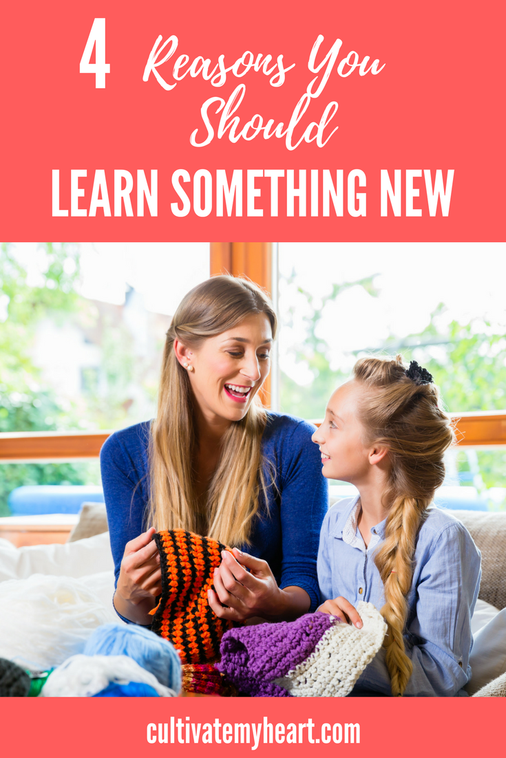 As homeschooling moms we can spend so much time focusing on our family that we neglect ourselves. But don't! Self-care is important and it can be beneficial for both you and your children. Keep learning to benefit you both. Discover 4 reasons you should learn something new.