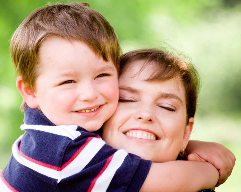 mom, hug, toddler