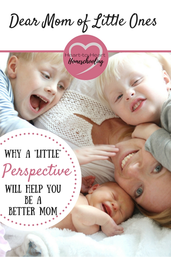 Parenting toddlers and young children can be hard! What advice would I give to moms of little ones now that my kids are older? Simply this: a little perspective will help you to be a better mom. It is the little things that make the biggest difference in your children's lives.