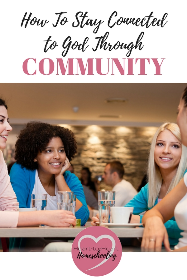 As homeschooling moms we can find ourselves feeling isolated. But we need one another for this homeschool journey. Here are some practical tips for creating the community your soul craves. #homeschool #homeschooling #community | homeschool community | homeschool groups | community | faith