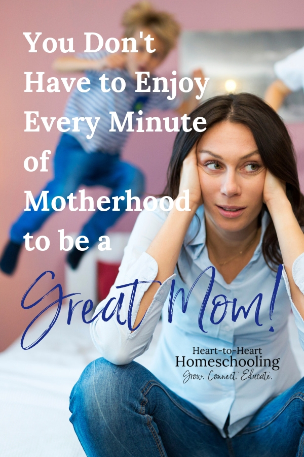 You don't have to enjoy every minute of motherhood. That advice is silly. Instead learn three things you can treasure as a Christian mom that will sustain you. #parenting #homeschooling | encouragement | homeschool | homeschooling | parenting | mom life | parenting babies | parenting toddlers | parenting tips | parenting advice | parenting is hard | Christian parenting encouragement | Christian parenting tips